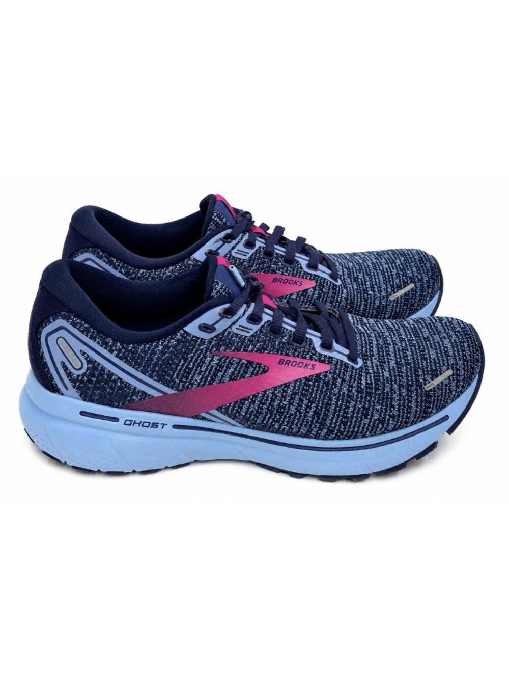 Brooks Ghost 14 Womens Running Shoes Size 8 Peacock Blue/fuchsia 1203561B424 EXC